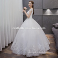 Puffy White Short Sleeve Sweet Princess Cristal Beading Prom Ball Dress Wedding Ball Gown Dress Wedding Dress Ball Gown